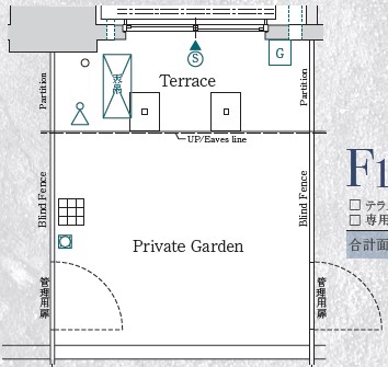 GENOVIA阪東橋Ⅱskygarden0103号室 区画図