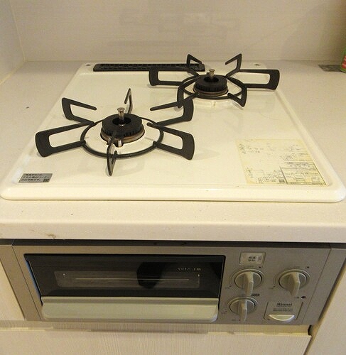 ライオンズ東京三ノ輪ミレス 2口ガスコンロ　※内装前