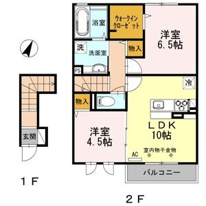 スターエイト202号室 間取