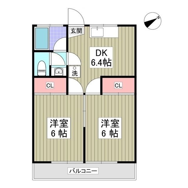 ハイツ久我山202号室 間取