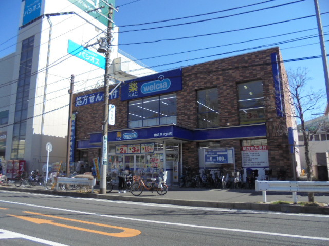 ラフィーネ横浜 【ドラッグストア】ハックドラッグ横浜南太田店まで553ｍ