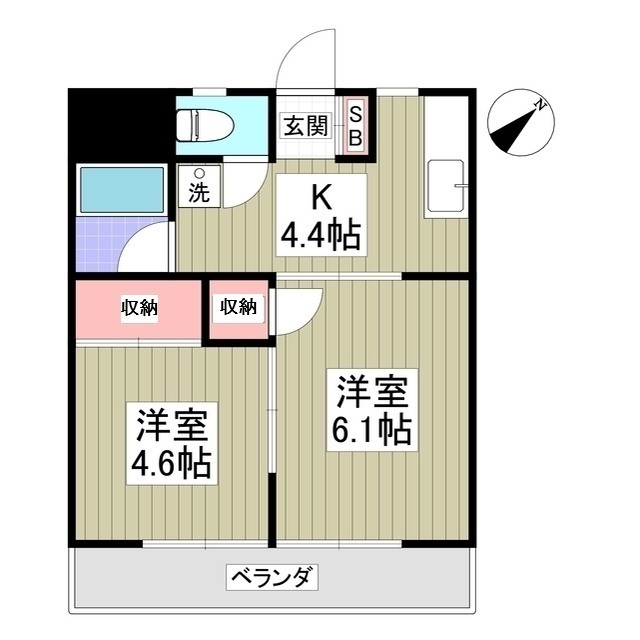 三協コーポ303号室 間取