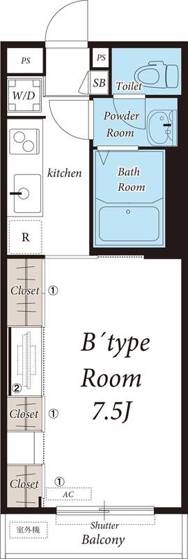 リブリ・ルピア湘南Ⅱ1階 間取