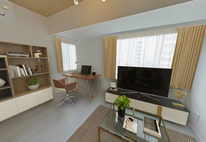 レジディア勝どき5階 リビング　※これはVR画像です。