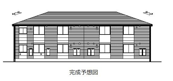 （仮称）調布市柴崎新築アパート 完成予想図