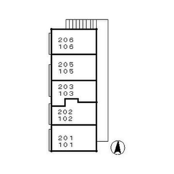フォーブル若宮203号室 null