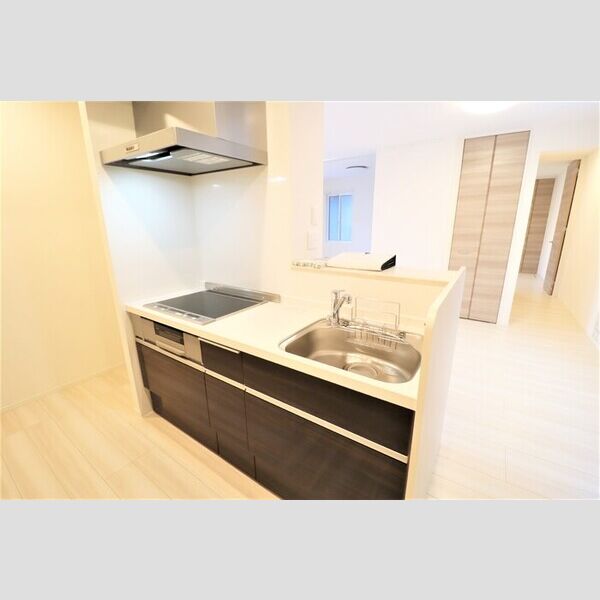 ストリーム久米川102号室 対面式キッチン(3口IHコンロ)