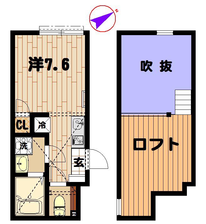 シュリップ溝の口2階 間取