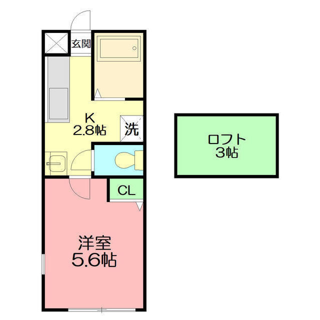 ラヴィータ湘南203号室 間取