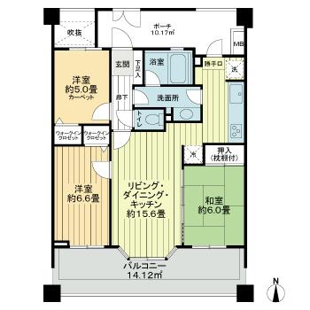 レクセルガーデン千歳船橋2階 間取