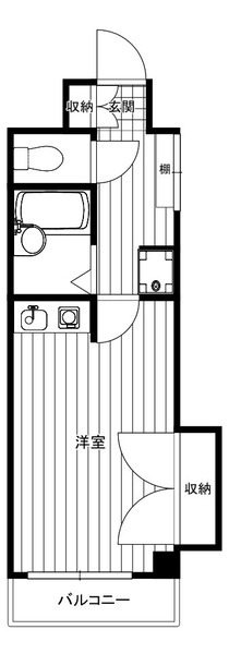 三園さえぐさマンション101号室 間取