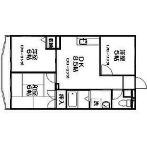 平和マンション0207号室 間取