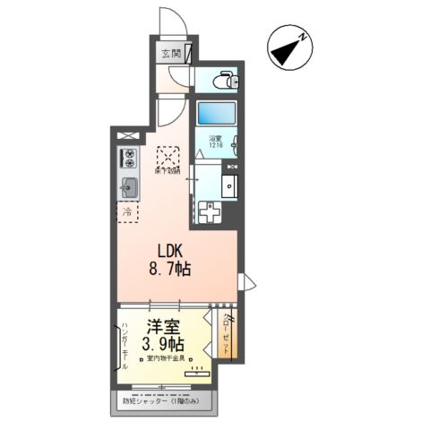 ピーニャ市川101号室 間取