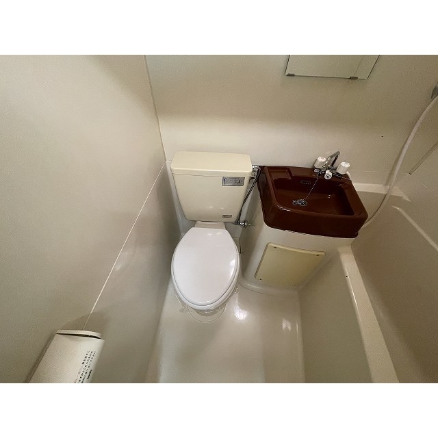 エテルネル碑衾0202号室 トイレ（ユニットバス内）