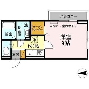 ベルフルール102号室 間取