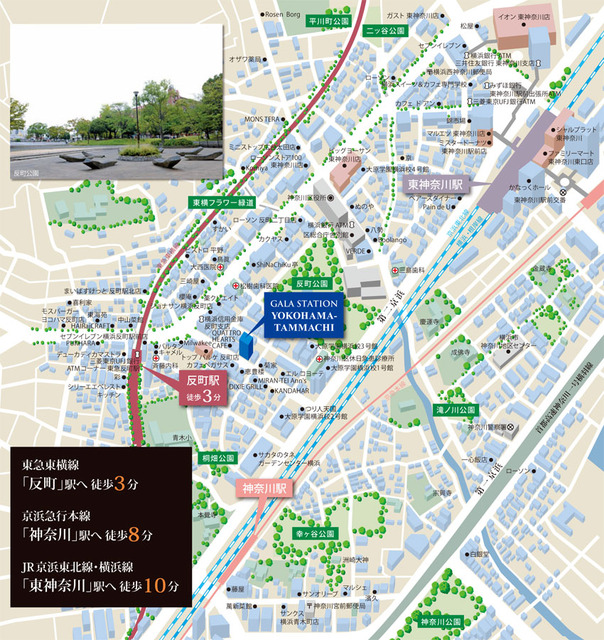 ガーラ・ステーション横浜反町7階 周辺地図