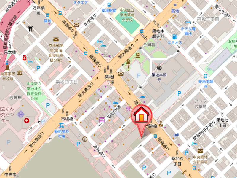 ルネサンスコート築地4階 null