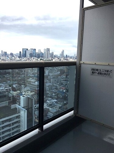 サンクォーレタワー19階 バルコニーからの眺望　※前回募集時2018年5月撮影の写真