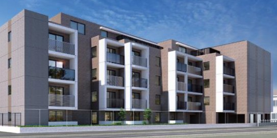 ガリシア千鳥町Ⅱ210号室 外観パース