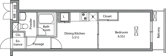 レジディア入谷7階 間取り
