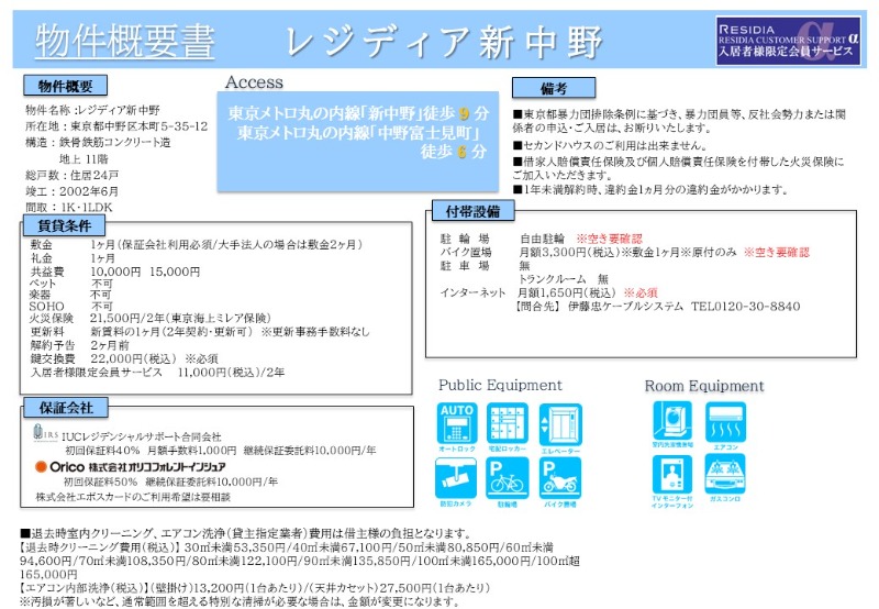 レジディア新中野4階 部屋その他