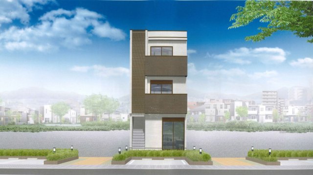 仮称）氷川町計画301号室 外構図面