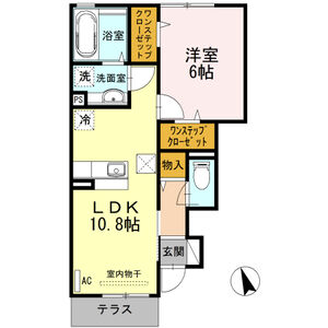 Sing Wood三田102号室 間取