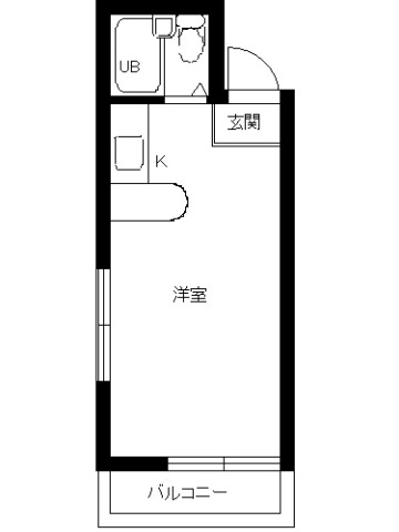 スカイコート立川第3401号室 間取