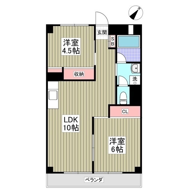 リブレス東浦和　旧東浦和ハイツ308号室 間取