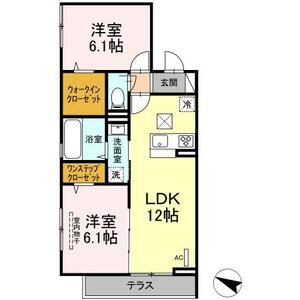 ゼフィール103号室 間取