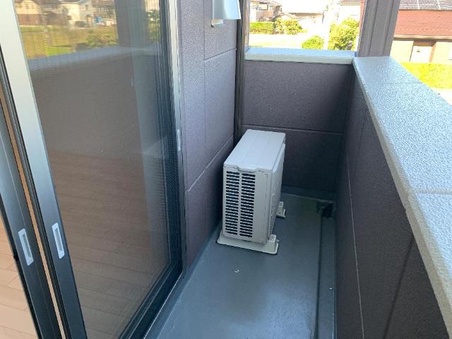 （仮称）小田原市扇町アパート新築工事201号室 ベランダ（イメージ）