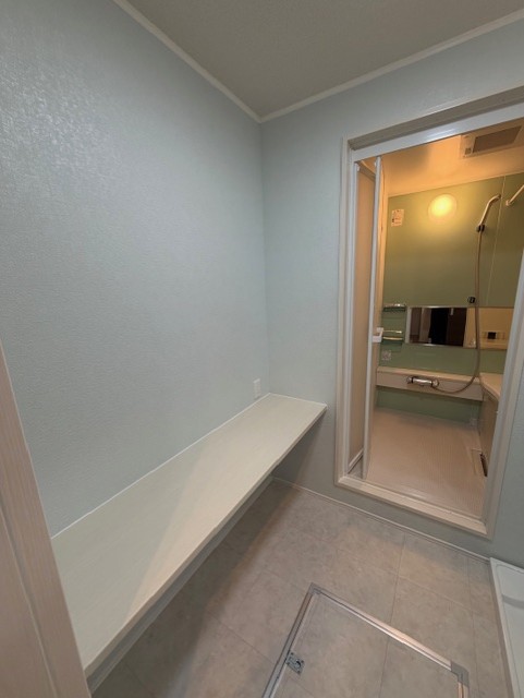 ＣＬＡＩＲＥ　　ＭＵＳＡＳＨＩ101 号室 洗面所内にあるカウンター。収納やアイロンがけなどに利用ができ便利です。