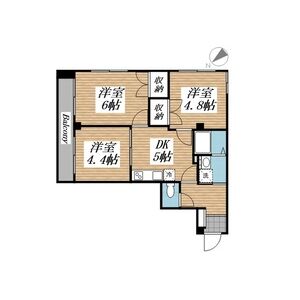 ヒルズガーデン東雪谷0302号室 間取