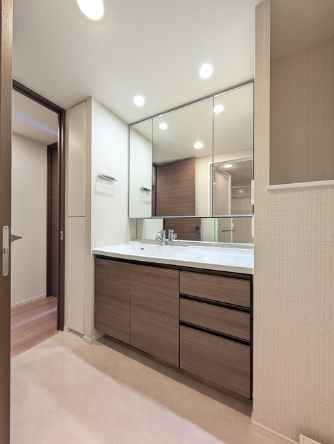 ザ・パークハウス上麻生 洗面所　2025年10月撮影