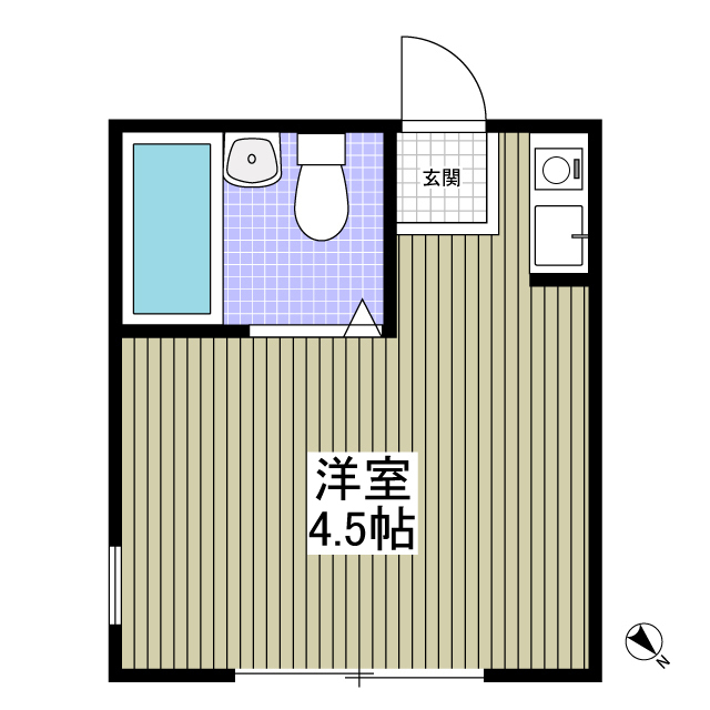 第100オーナーズビル301号室 間取