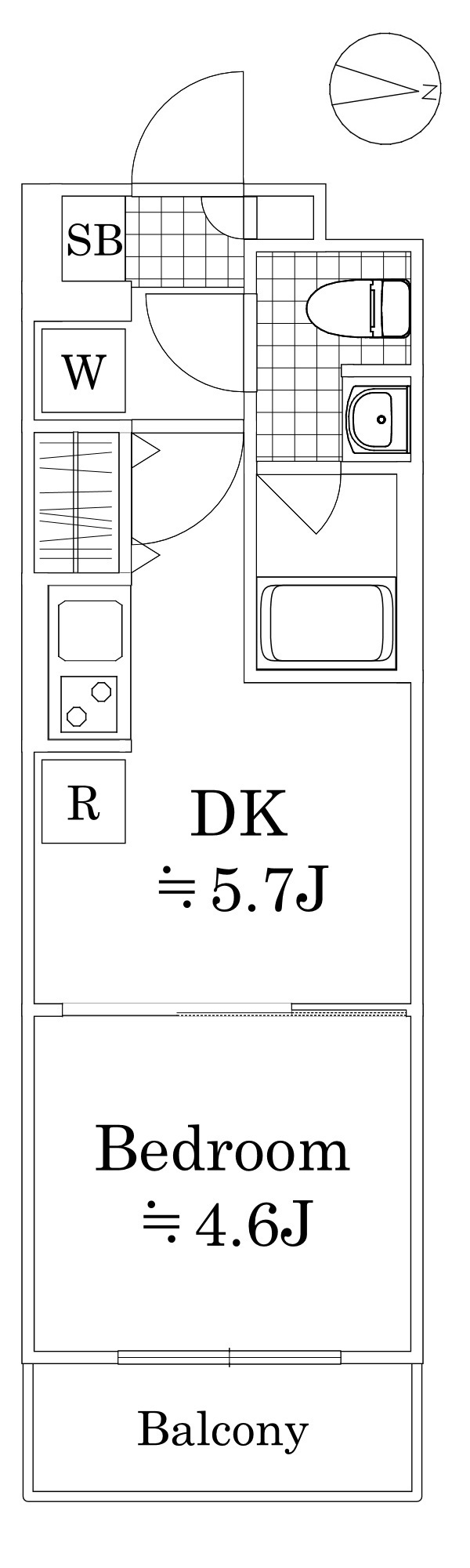 ラフィスタ鷺ノ宮111号室 間取