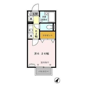 メゾンベール103号室 間取