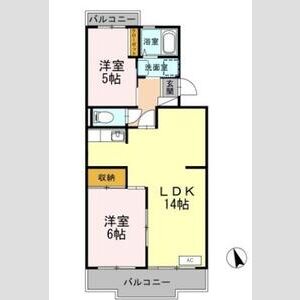 ハビテーションWADA303号室 間取