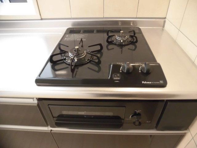 サンライズ　ガーデン 2口コンロ（グリル付き）