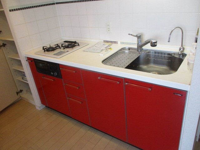 ライオンズステージ板橋 システムキッチン（2口ガスコンロ・グリル付）