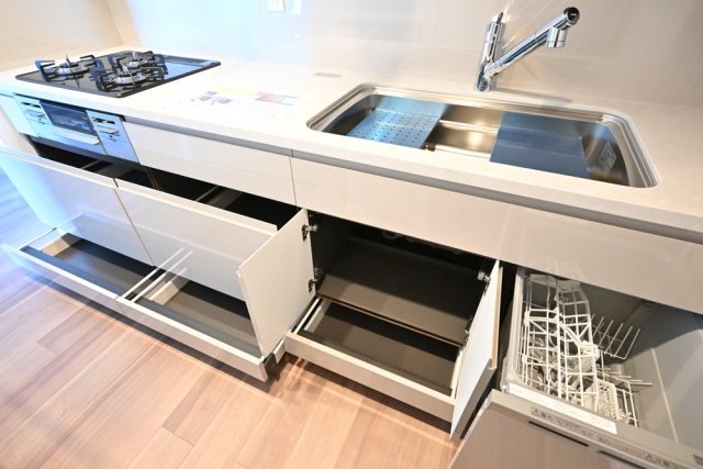 パークタワー勝どきサウス50階 3口ガスコンロ・グリル付