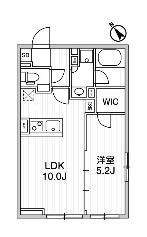 ラヴィエール滝野川1階 間取り図