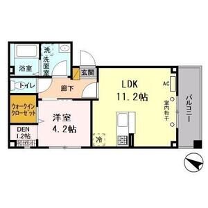 ストークガーデン201号室 間取