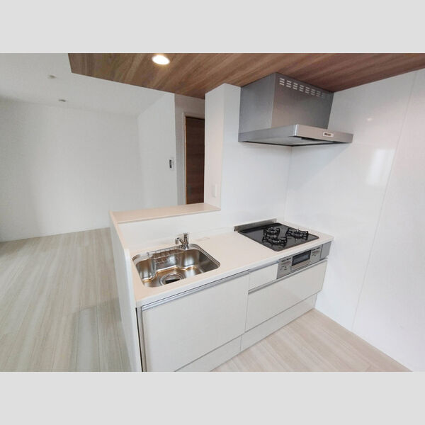 エクセリア大崎 302号室　3口グリルコンロ付システムキッチン