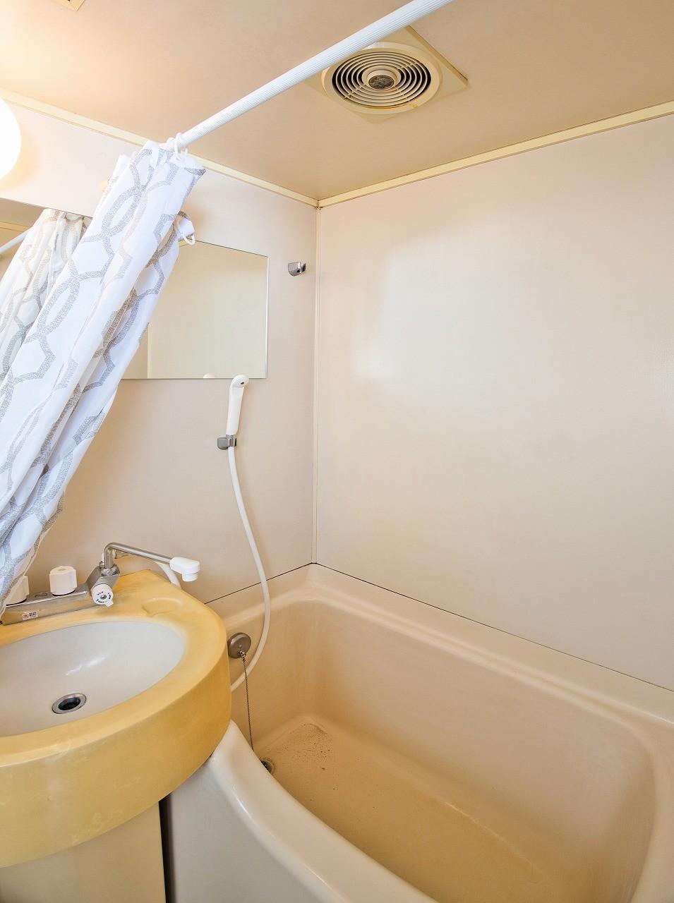 桜ハウス すぐにシャワー浴びれますね