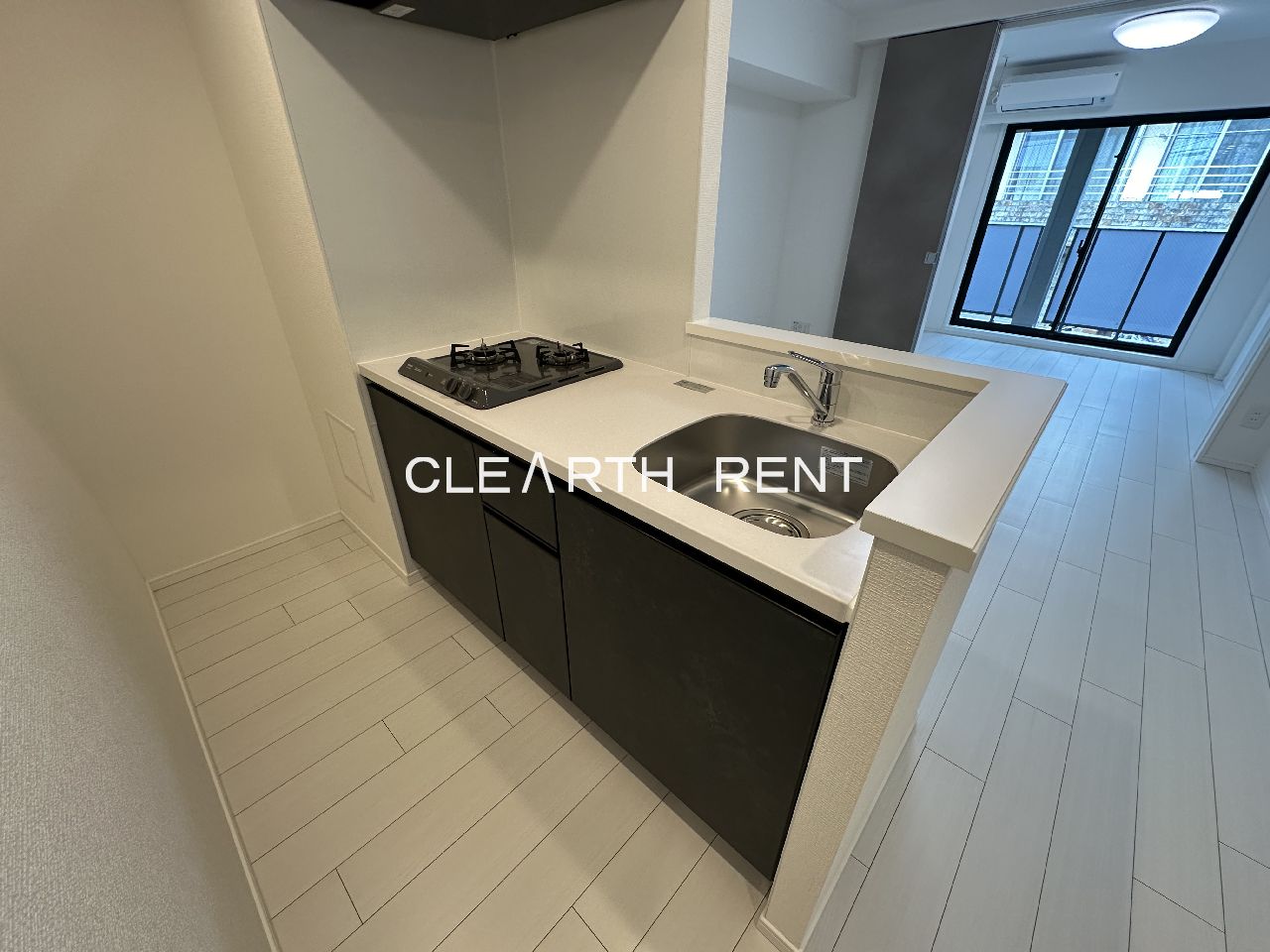 ＧＲＡＮ ＰＡＳＥＯ三宿2階 ガス２口システムキッチン