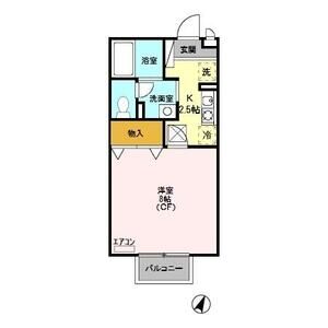 リヴェール105号室 間取