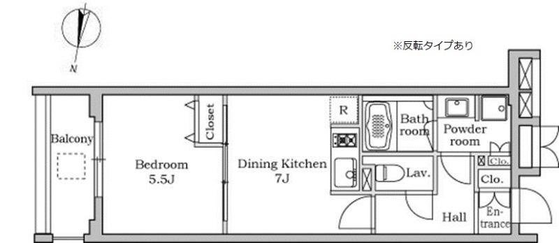 レジディア千鳥町2階 間取り