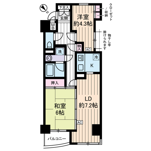 リリエンベルグ壱番館0602号室 間取