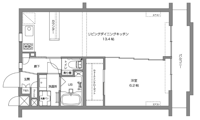 レジディア吉祥寺1階 間取り